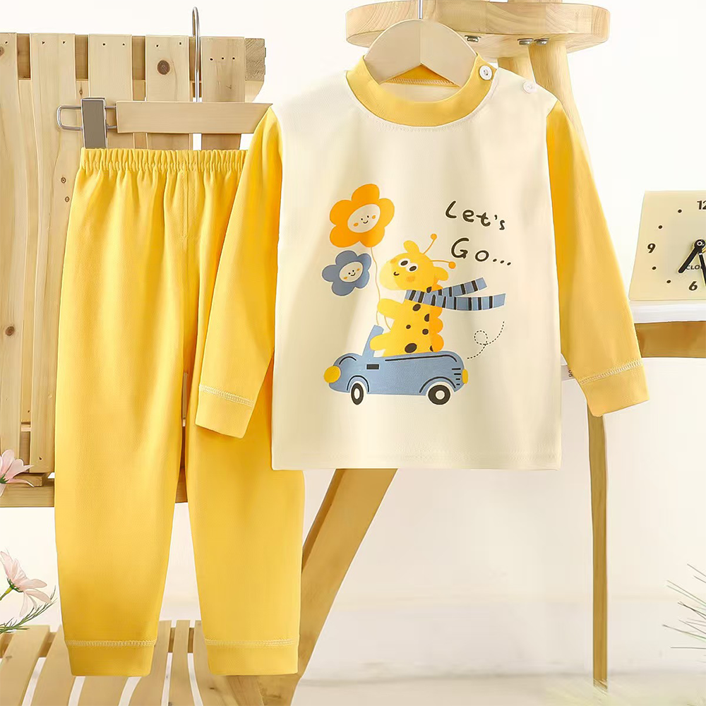 Toddler Winter Pajama Set - Car Yel U