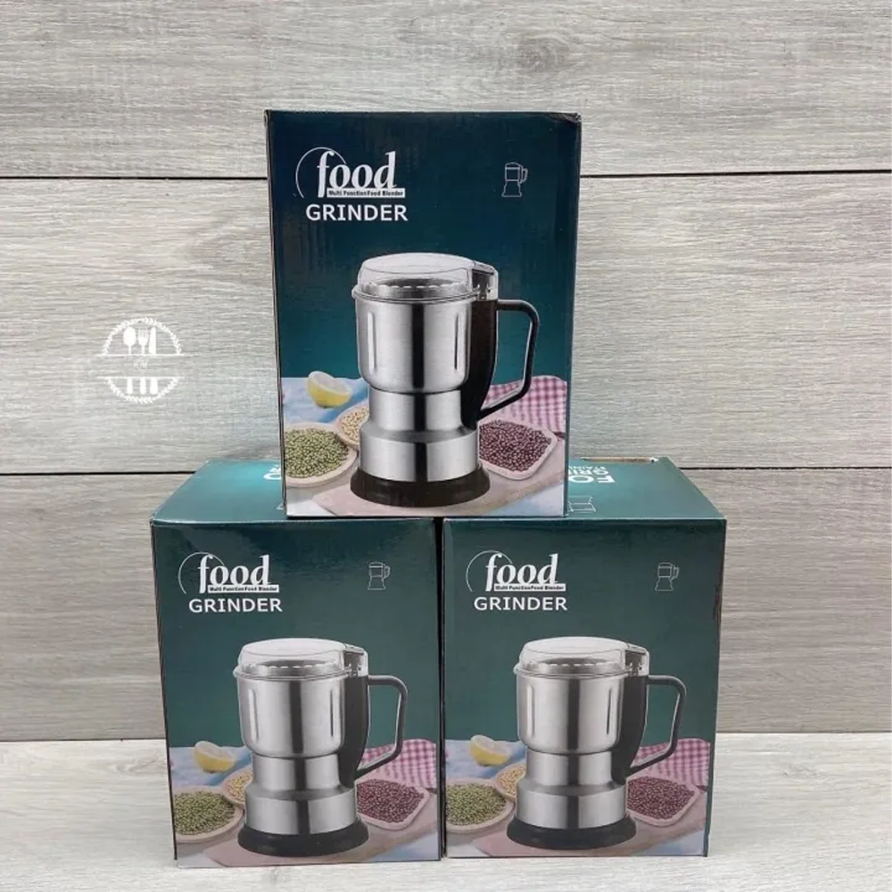 Food Stainless Steel Multifunctional Electric Grinder - Silver