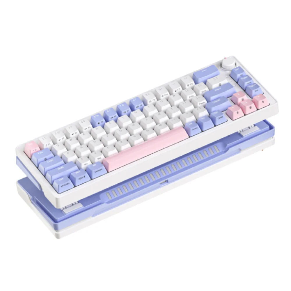 Zifriend ZA68 Hot Swappable RGB Mechanical Keyboard - Purple Pink