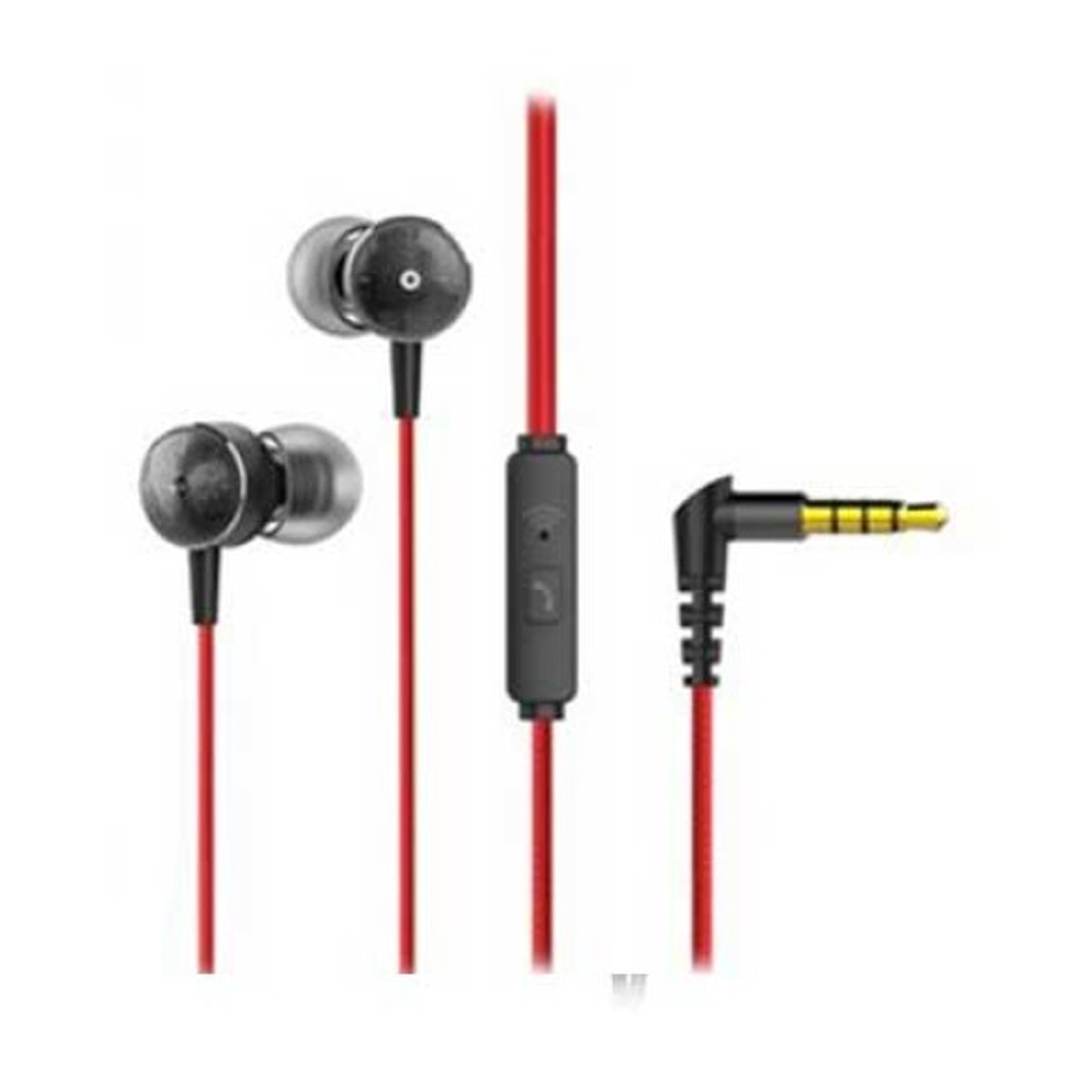 Rapoo EP28 Wired In-Ear Earphone - Red and Black