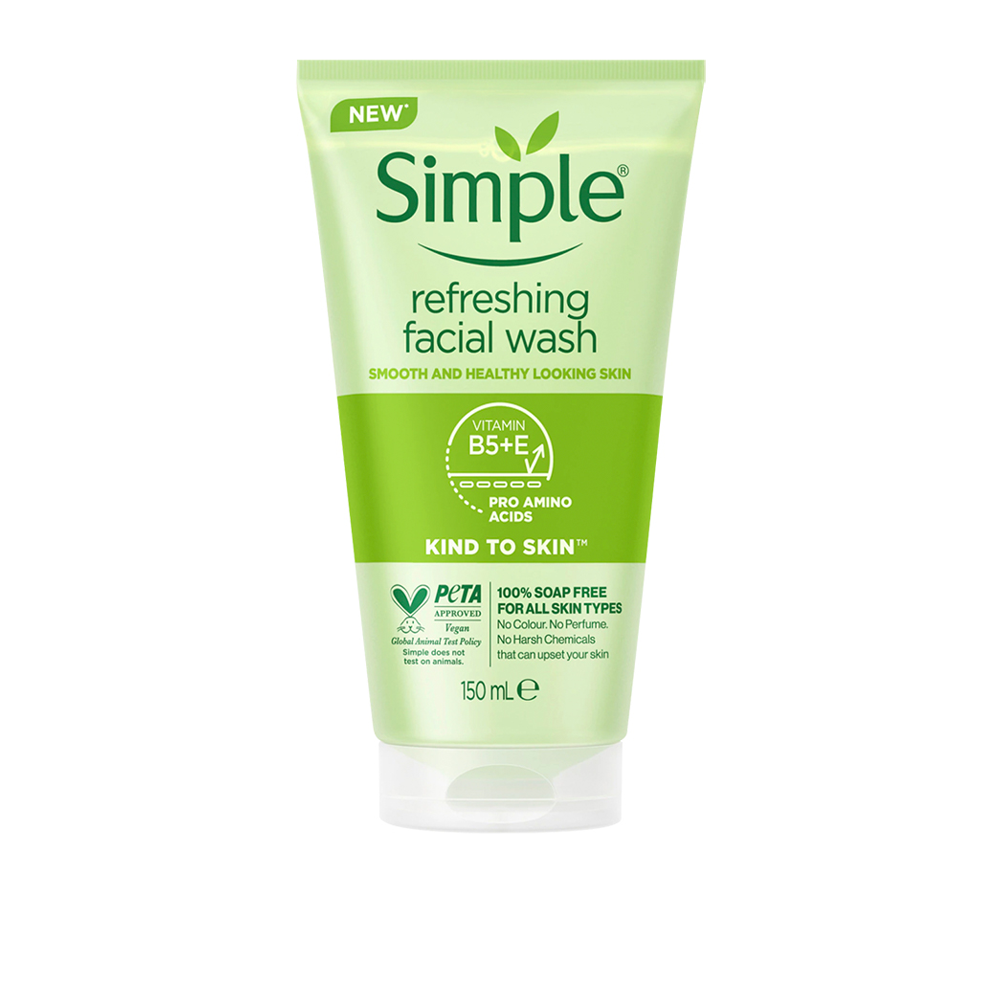 Simple Kind To Skin Refreshing Facial Wash Gel - 150ml