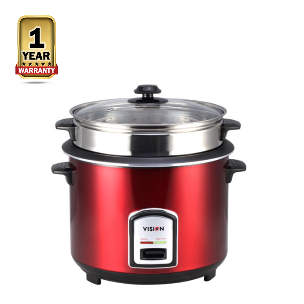 Vision REL-50-05 SS Double Pot Rice Cooker - 3 Liter - Red