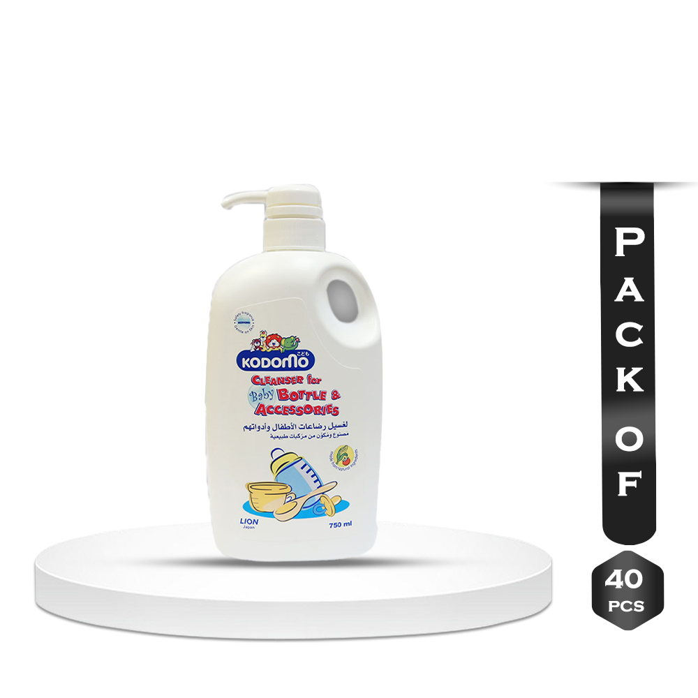 Pack Of 40 Pcs Kodomo Bottle and Accessories Cleanser For Baby 750ml