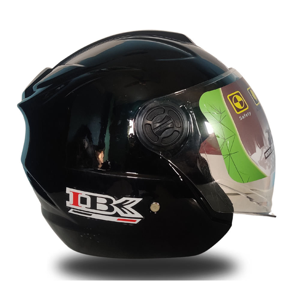 IBK 882 Half Face Bike Helmet - Black