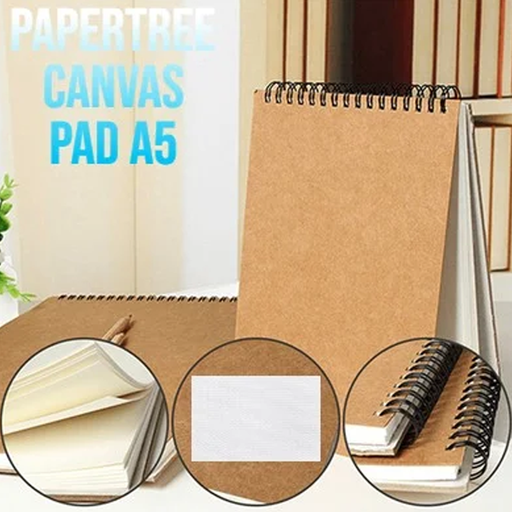 Papertree Premium Quality Canvas Pad - A5