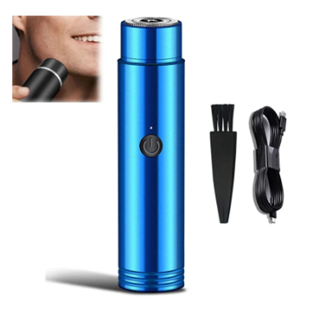 Electric Washable Pocket Size Shaver - Blue