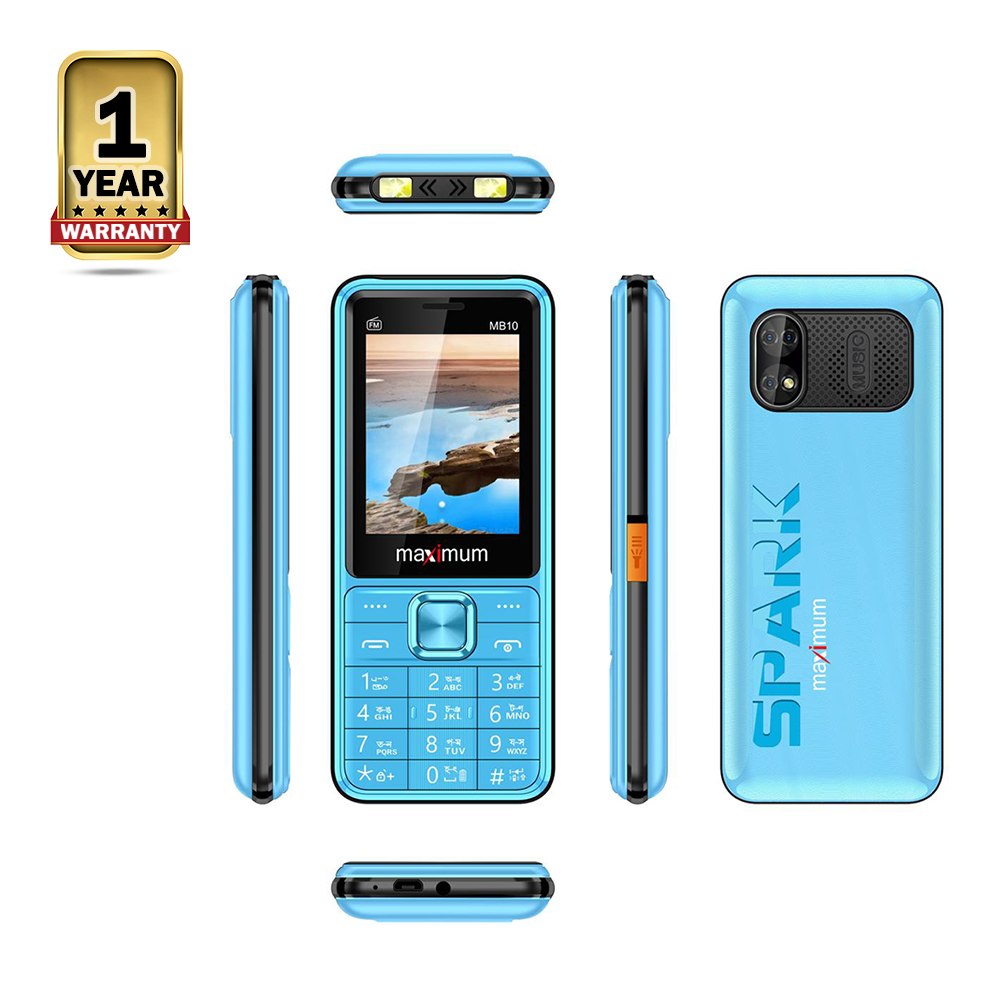 Maximum MB10 SPARK 2 Dual Sim Feature Phone  - Sky Blue