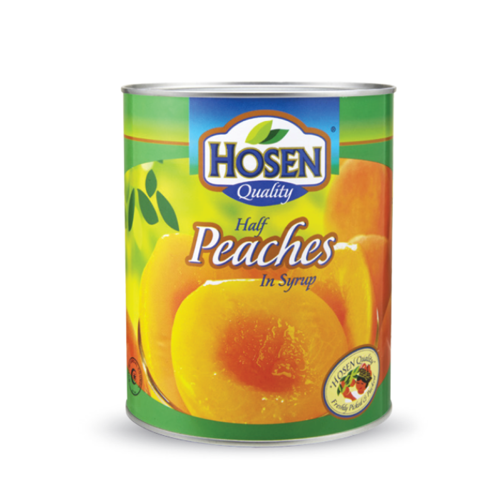 Hosen Quality Peach Halves In Syrup - 420gm