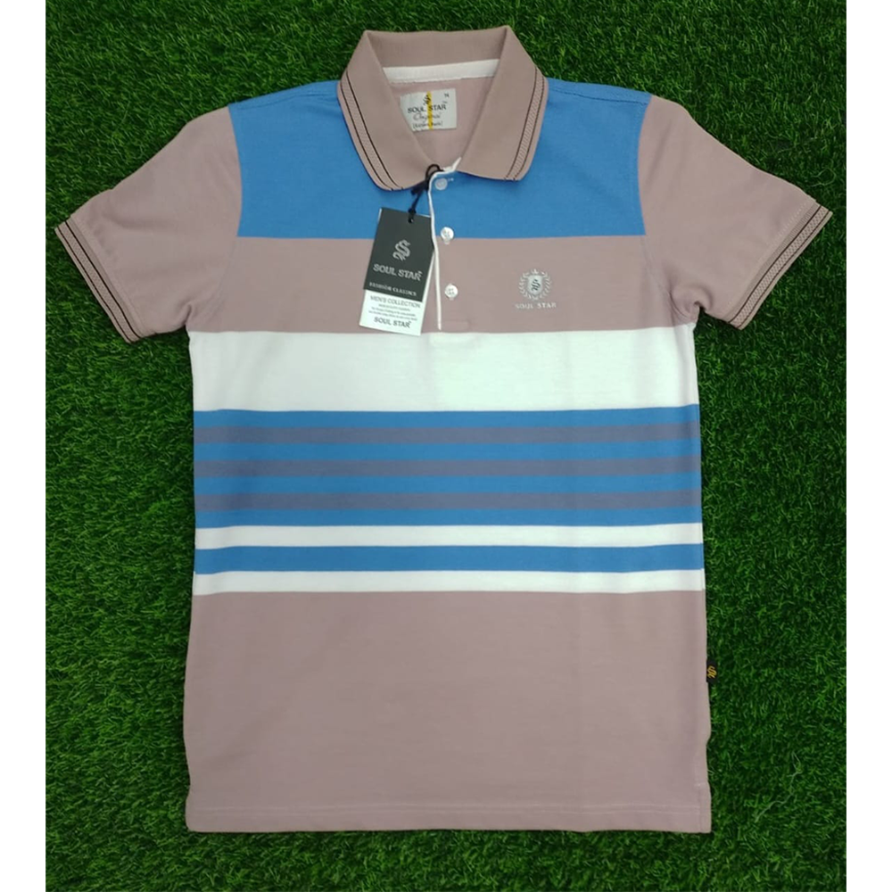 Cotton Polo T-Shirt For Men - Multicolor