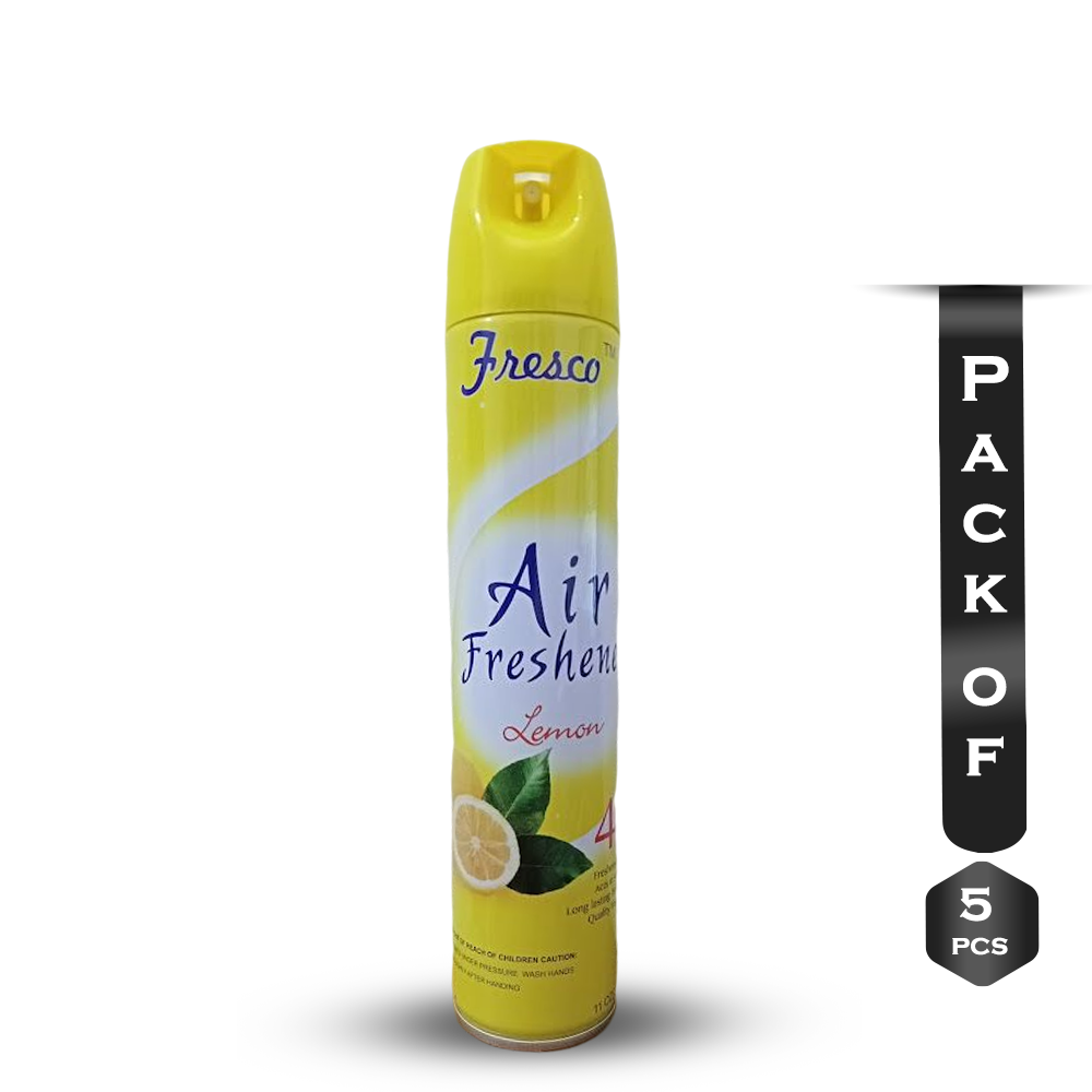 Pack Of 5 Pcs Fresco Lemon Air Freshener - 300ml x 5 Pcs