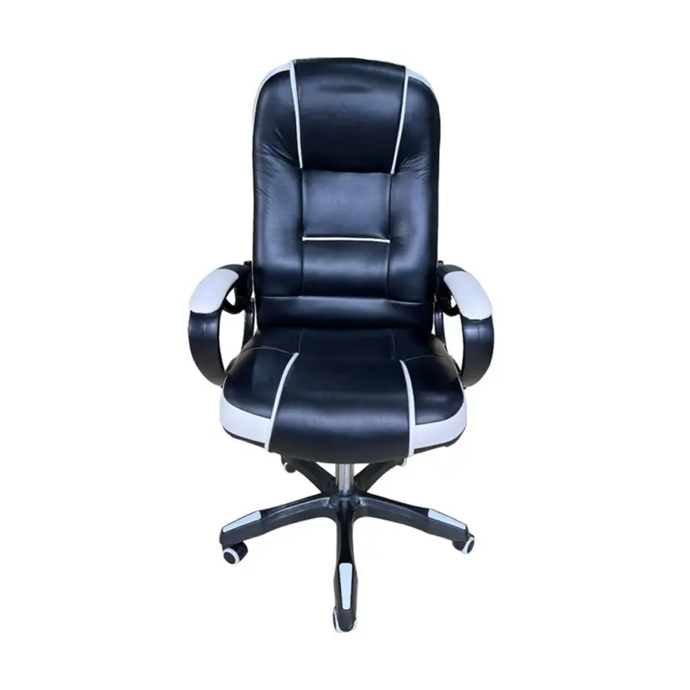 Furnicom PU Leather Mid-Back Executive Chair - Black