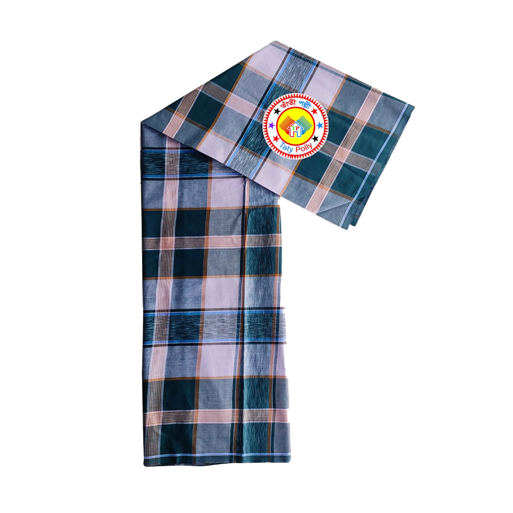 Stitched Cotton Lungi For Men - Multicolor - T.P-04