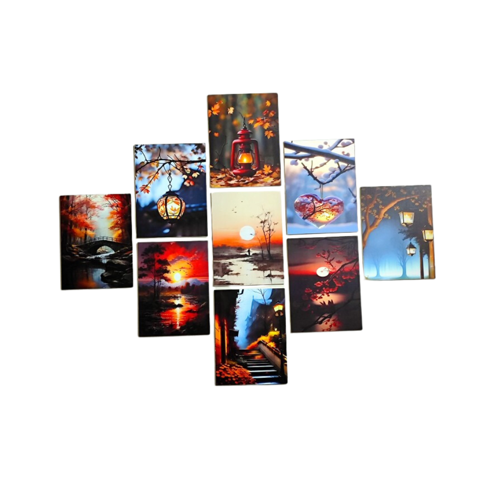 Home Decor Wallboard Decoration - 9 pcs