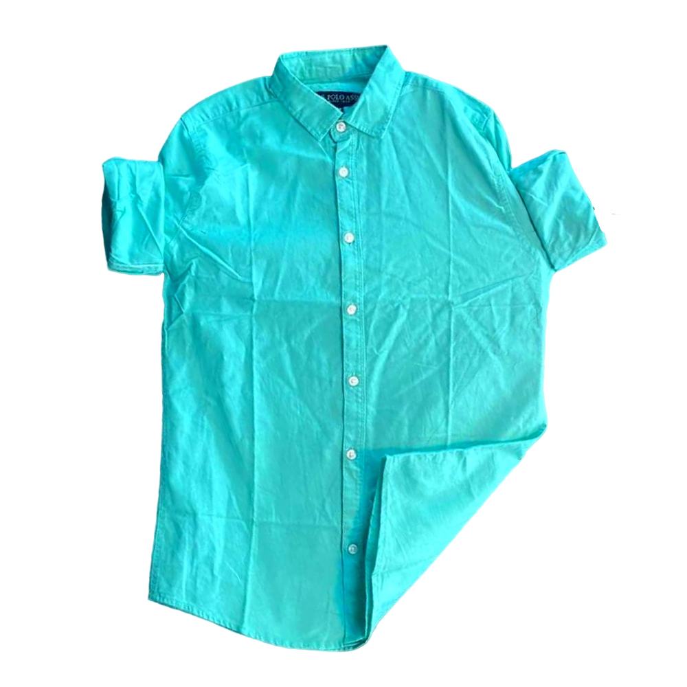 Cotton Full Sleeve Formal Shirt For Men - SRT-5019 - Ocean Blue