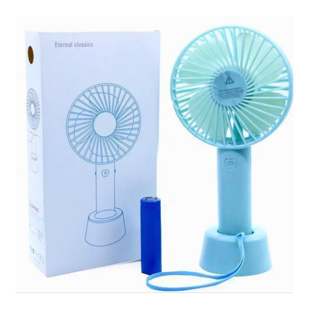 Mini Rechargeable Portable Fan - Blue