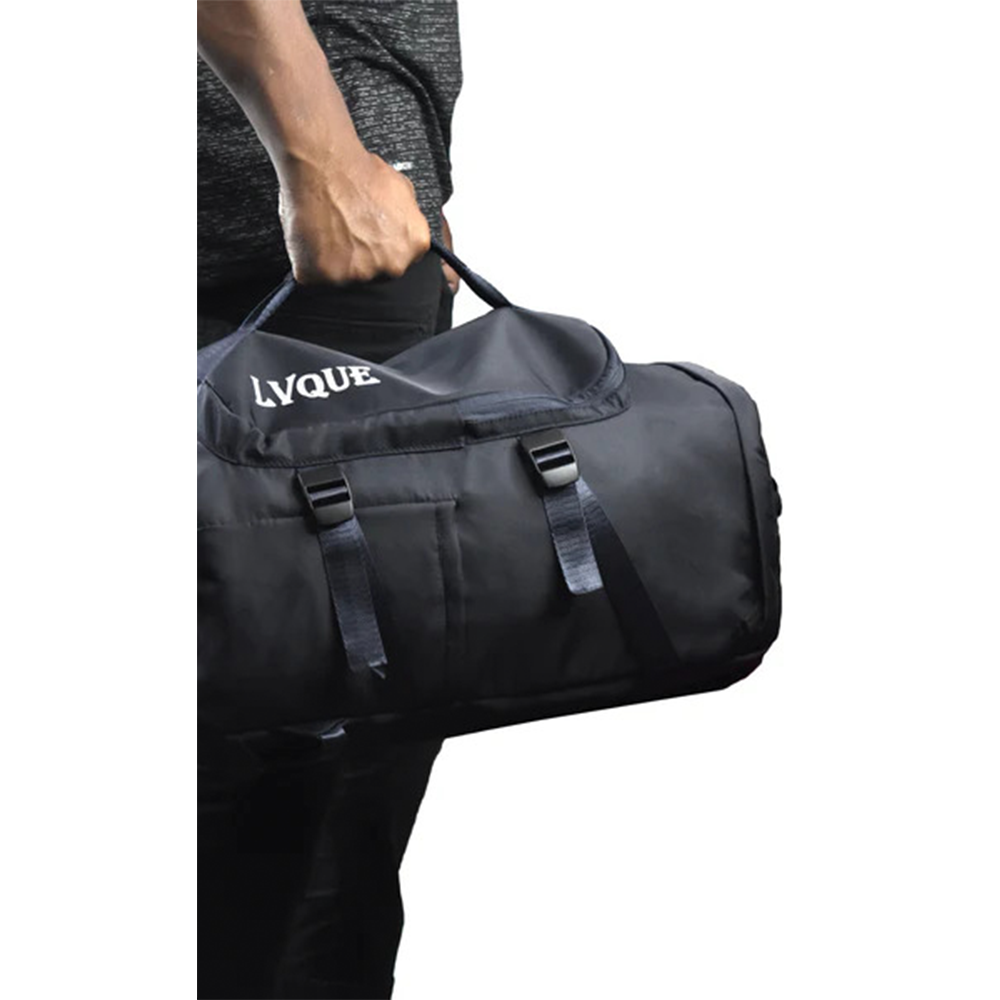 Nylon Waterproof Travel Bag - Black