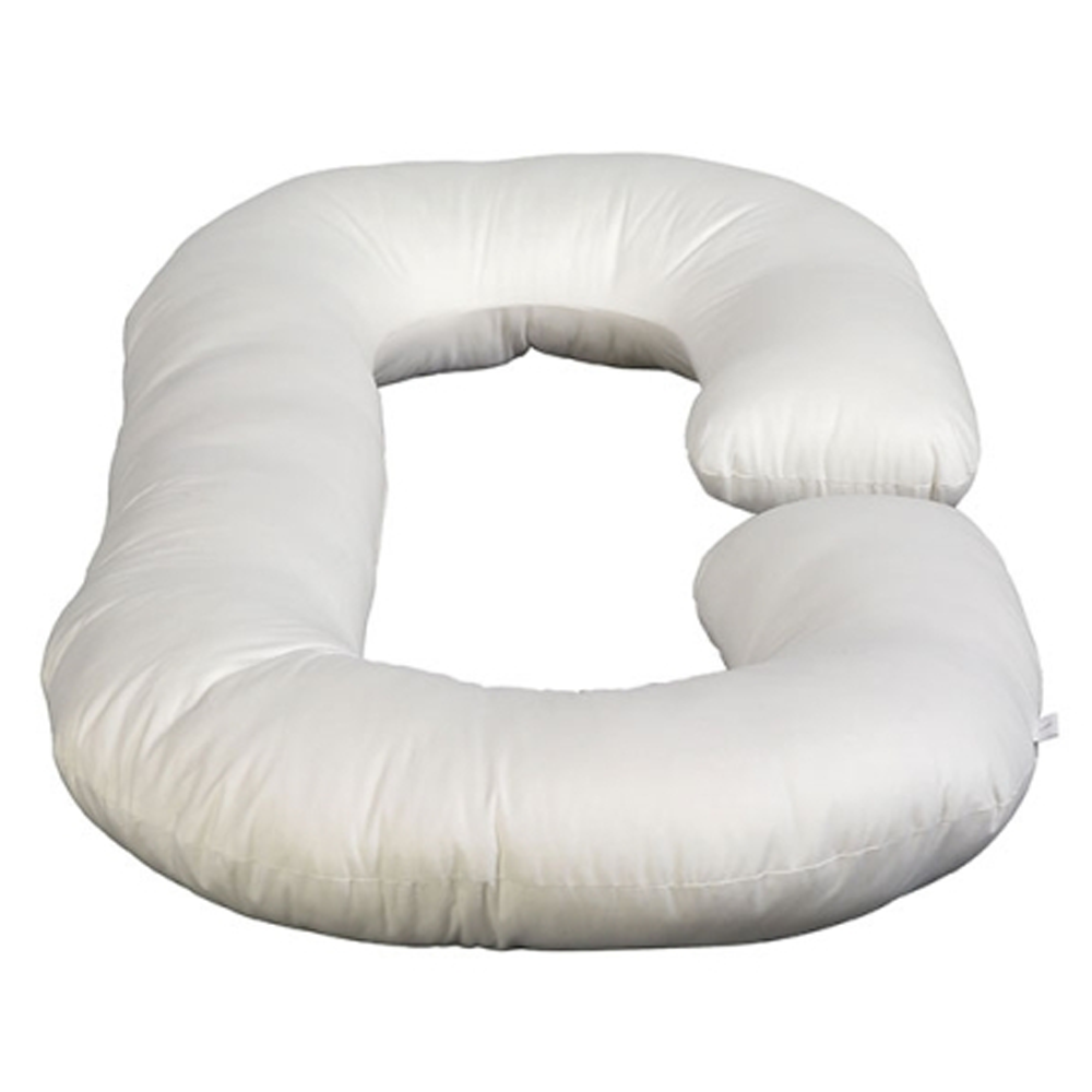 RFL Comfy Cotton Pregnancy Oval Shape Pillow - White - 852008