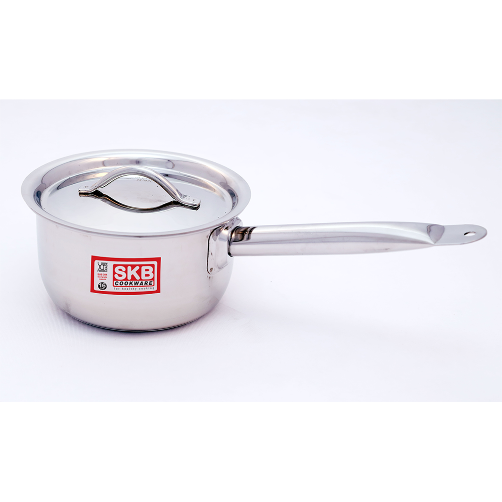 Induction Sauce Pot with SS Lid & Long Handle - 16 cm - 1.7 Liter - Pot 1020