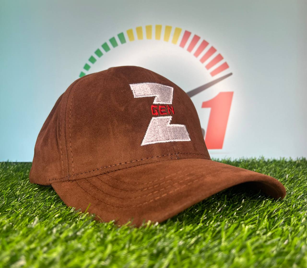 Velvet Stylish Cap - Brown - FVS- 11