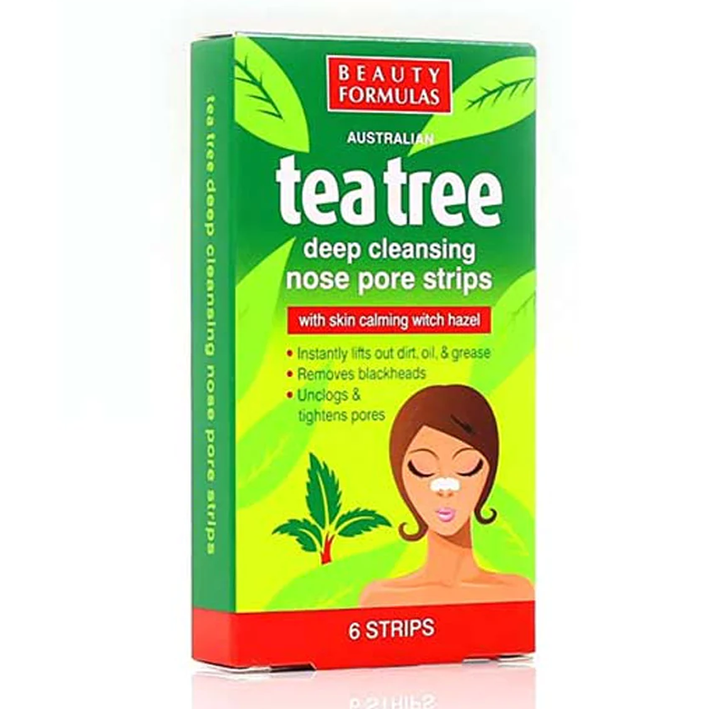 Beauty Formulas Australian Tea Tree Deep Cleansing Nose Pore Strips 6
