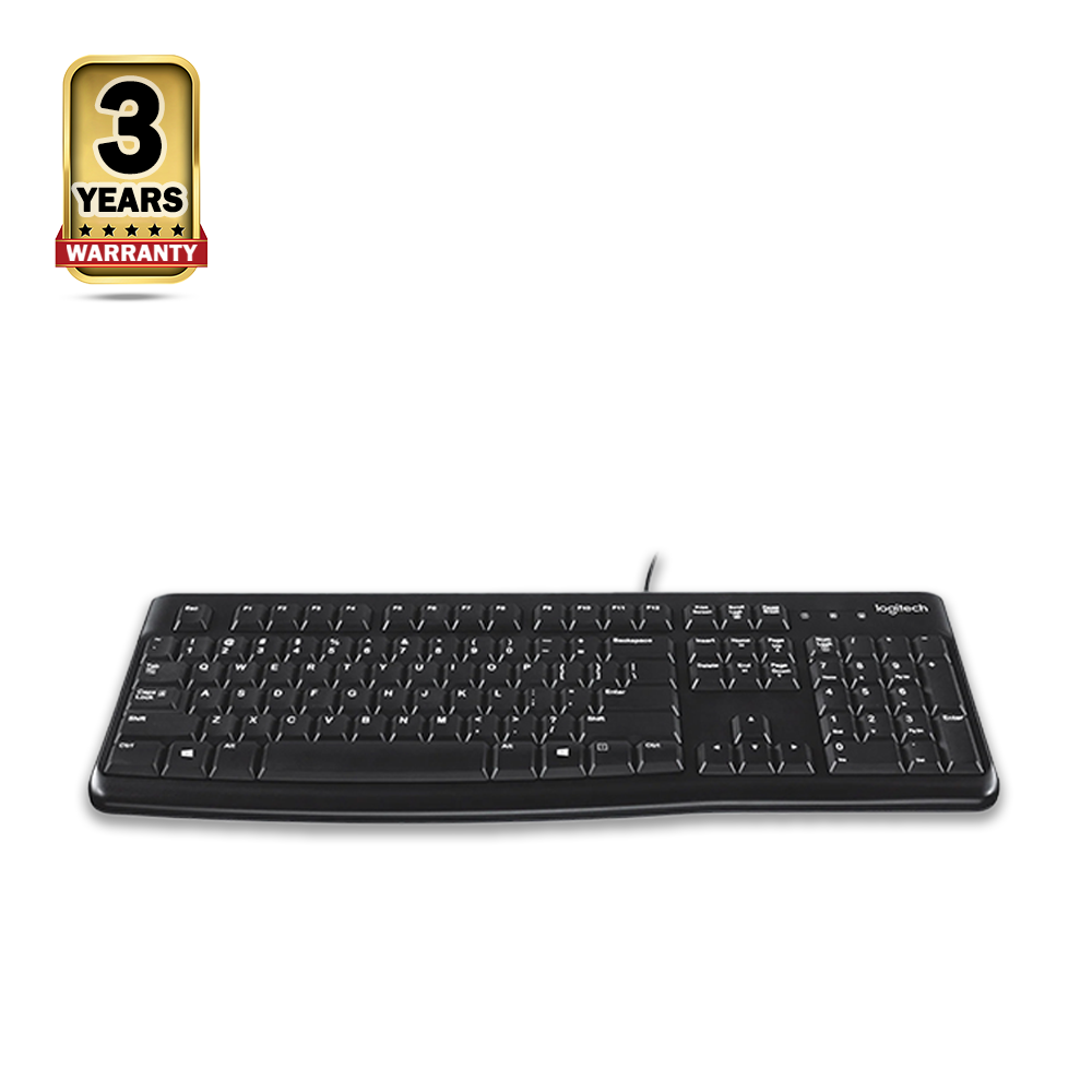 Logitech K120 USB Bangla Keyboard - Black