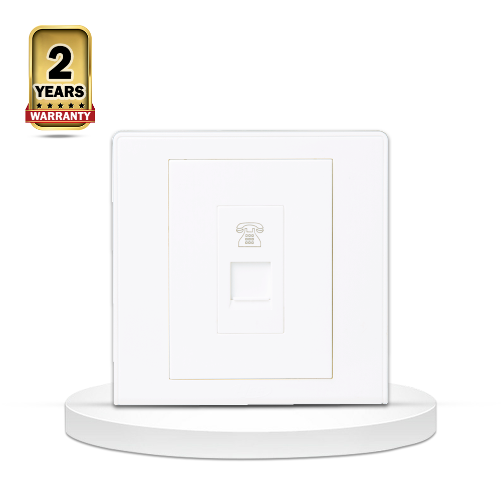 HEE SMART Single Telephone Socket - White