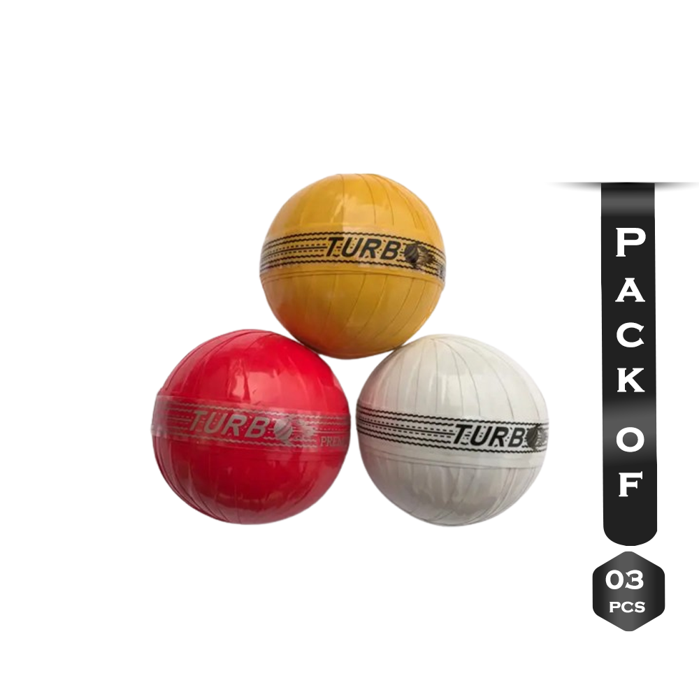 Pack of 3 Pcs CRICK Ready Made Tape Tennis Ball 