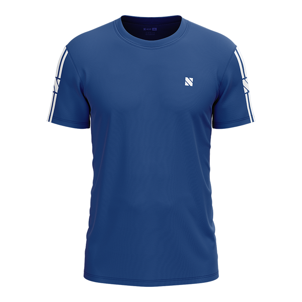 Nexf Mesh Half Sleeve Jersey T-Shirt for Men - Blue - NEXF06