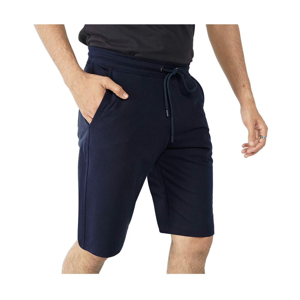 Terry Cotton Short Pant for Men - Navy Blue - GMSP-001323NVS