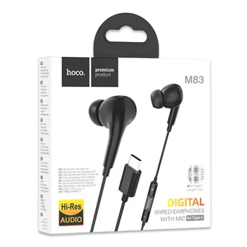 Hoco M83 Wired Earphone - Black