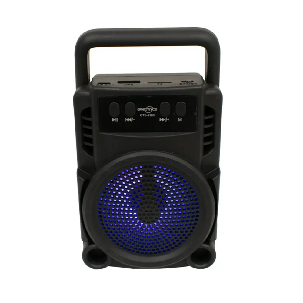 Greatnice GTS-1360 Rechargeable Extra Bass Wireless Bluetooth Speaker - Black