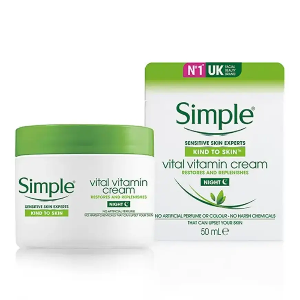 Simple Kind To Skin Vital Vitamin Night Cream - 50ml - LB015