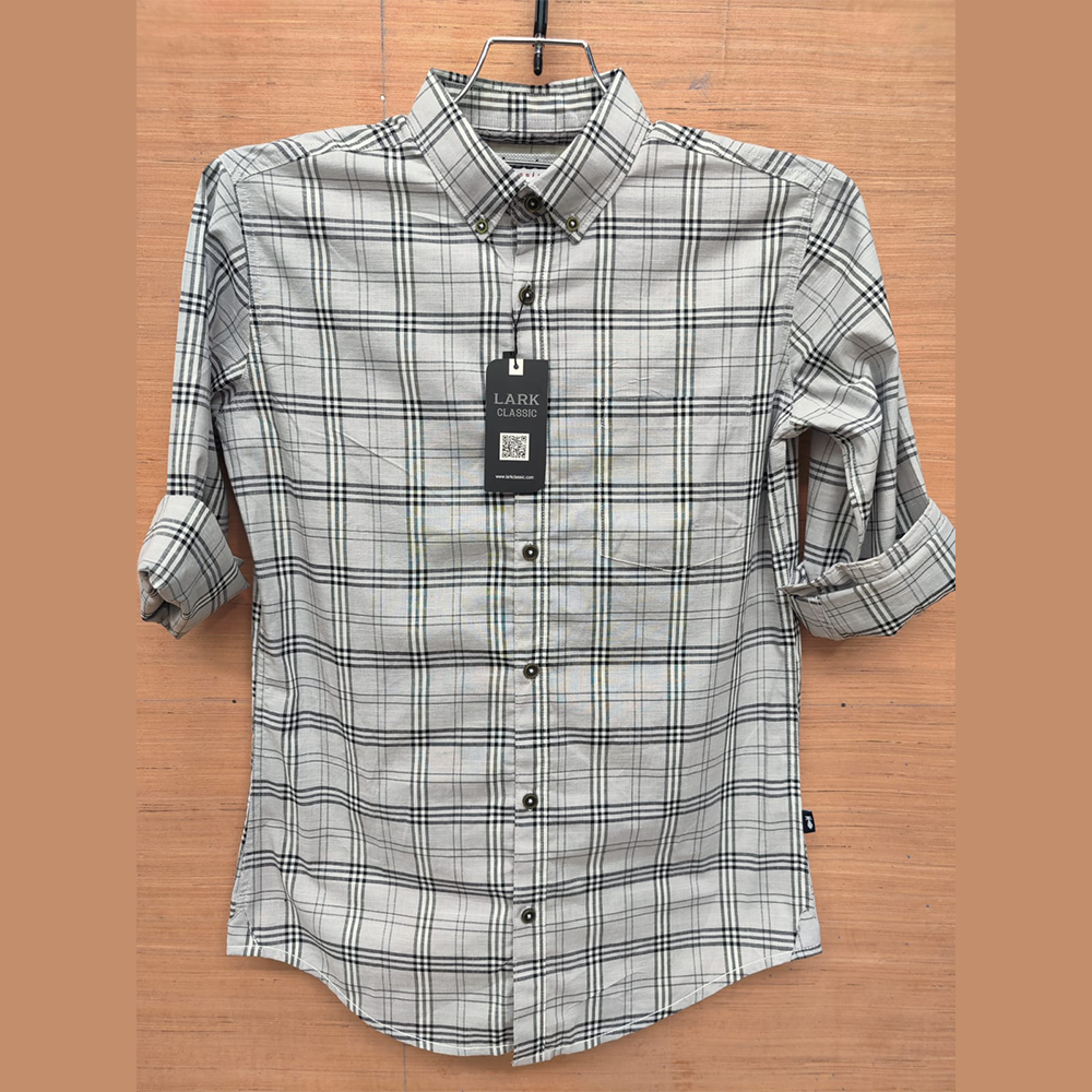 Cotton Full Sleeve Casual Shirt For Men - Multicolor - SRT 2092