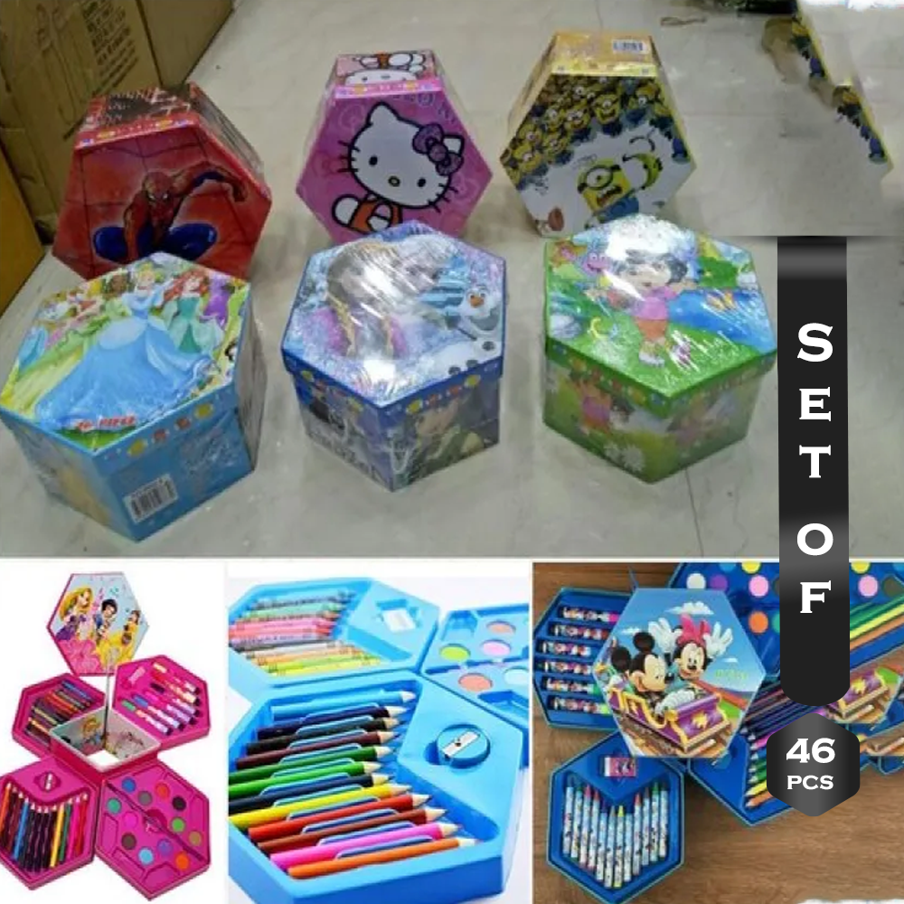 Set Of 46Pcs Drawing Art Set For Kids