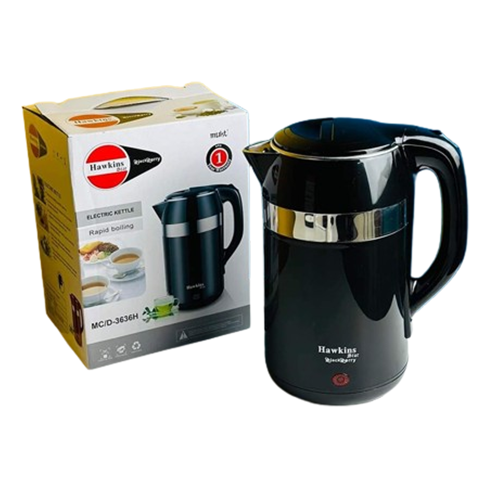 Hawkins Hot Water Kettles - Black - 2.5L