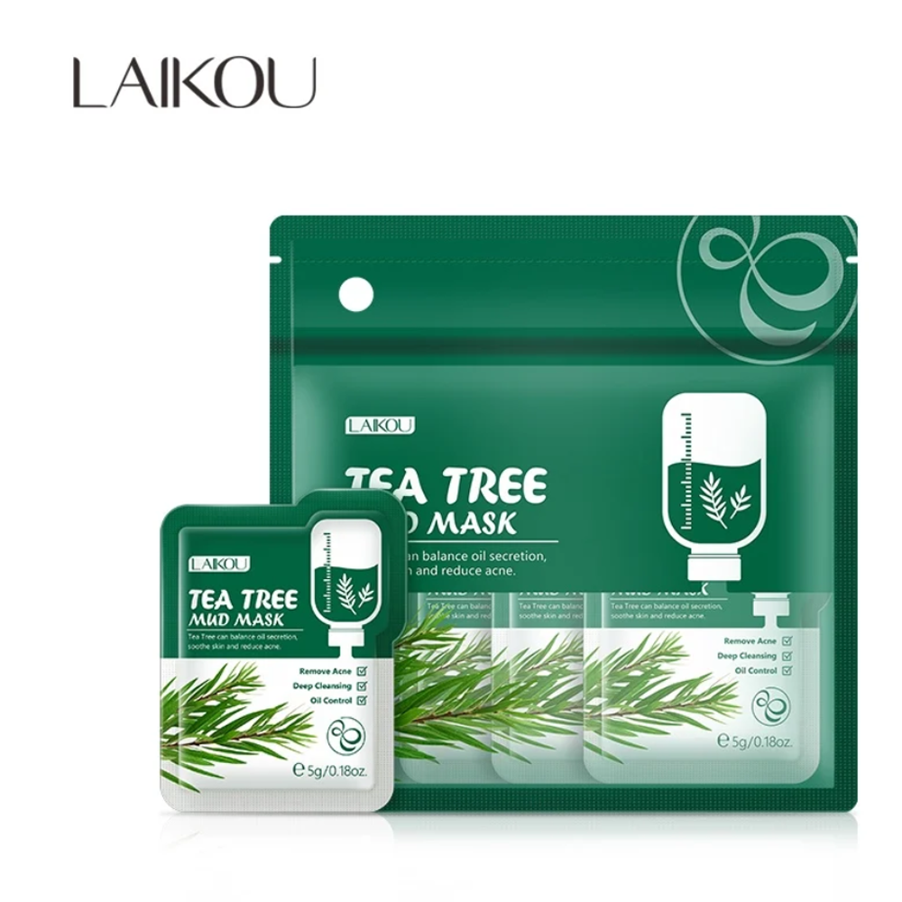 LAIKOU Tea Tree Mud Mask - 5gm x 12 Pcs - LB174