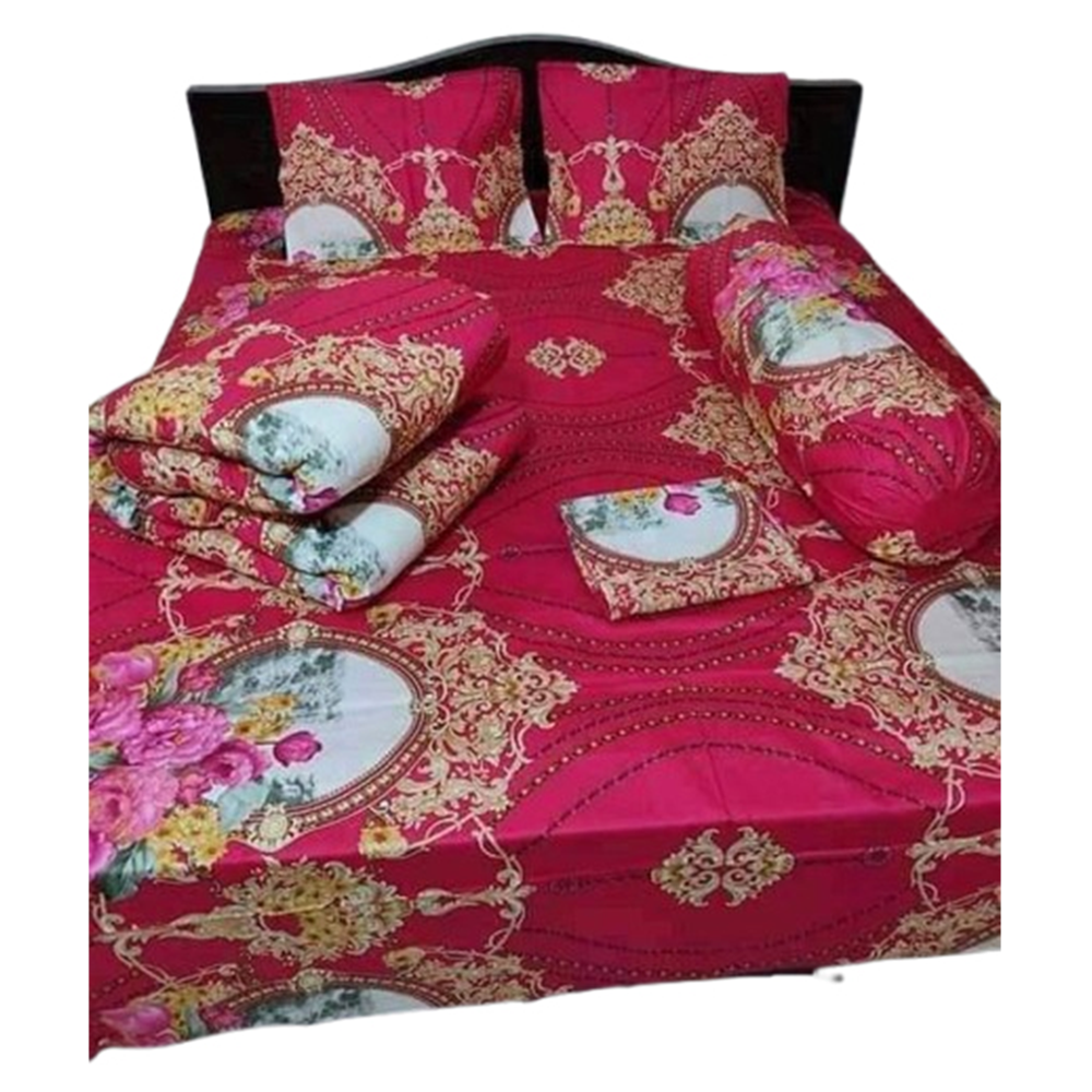Combo of 5Pcs Twill  Cotton Comforter Set - Multicolor - CFS-243