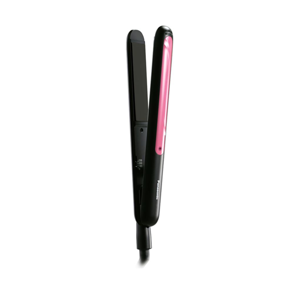 Panasonic EH-HV21-K 2-Way Hair Straightener And Curler For Women - Black