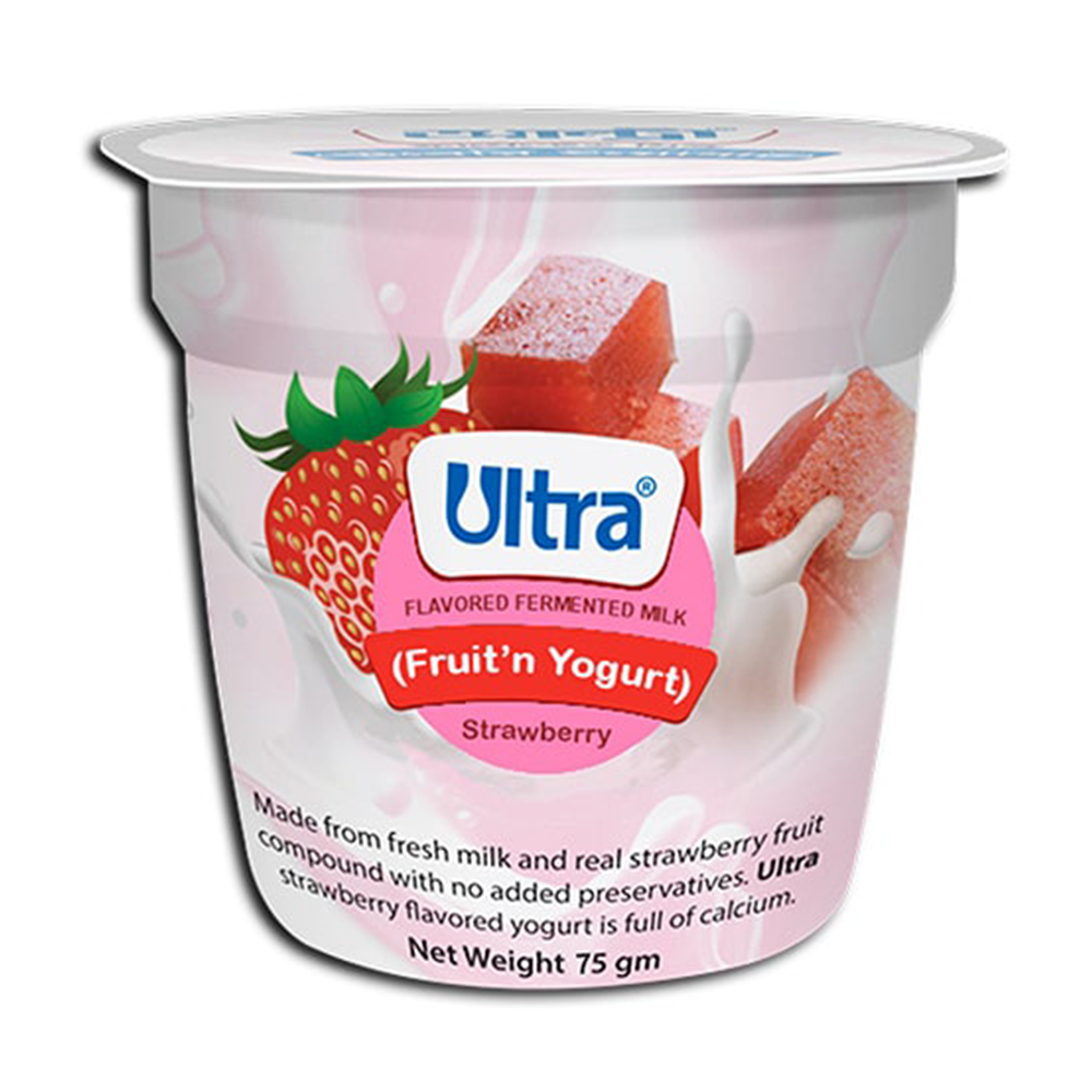 Ultra Fruitn Strawberry Yogurt - 75 gram