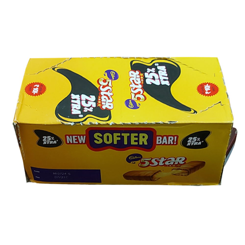 5 Star Chocolate Bar - 40pcs Full Box - 25gm - Indian