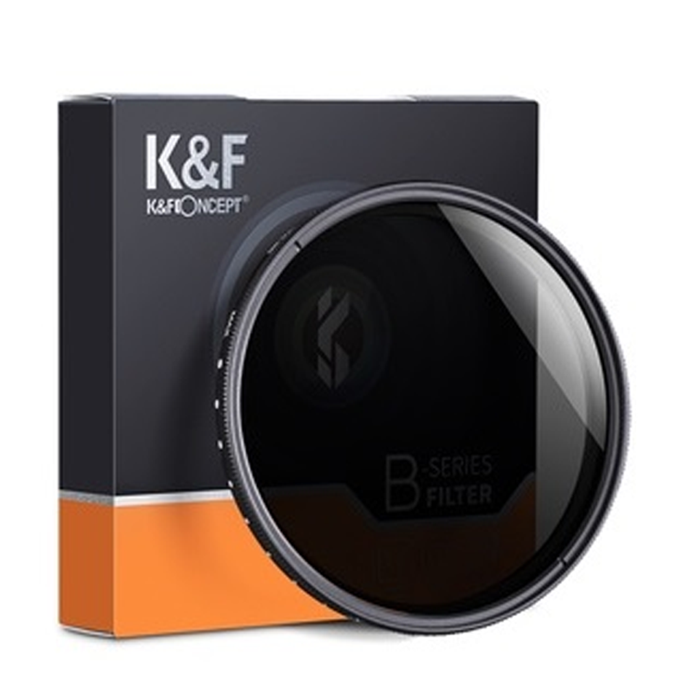 K&F Concept KF01.1107 ND2-ND400 Fader Slim Professional Variable Neutral Density Filter - 52mm 