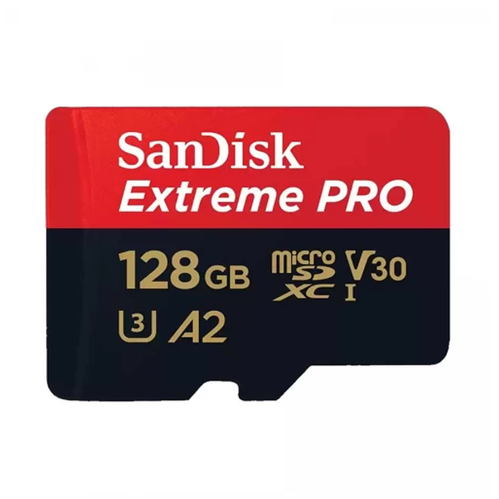 Sandisk Extreme Pro MicroSDXC Memory Card with Adapter - 128GB