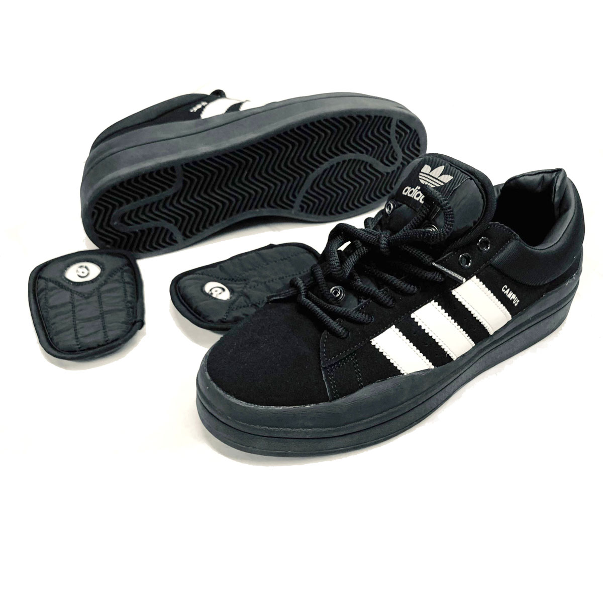 Adidas Bad Bunny Leather Sneakers for Men - Copy - Black - MSK 715