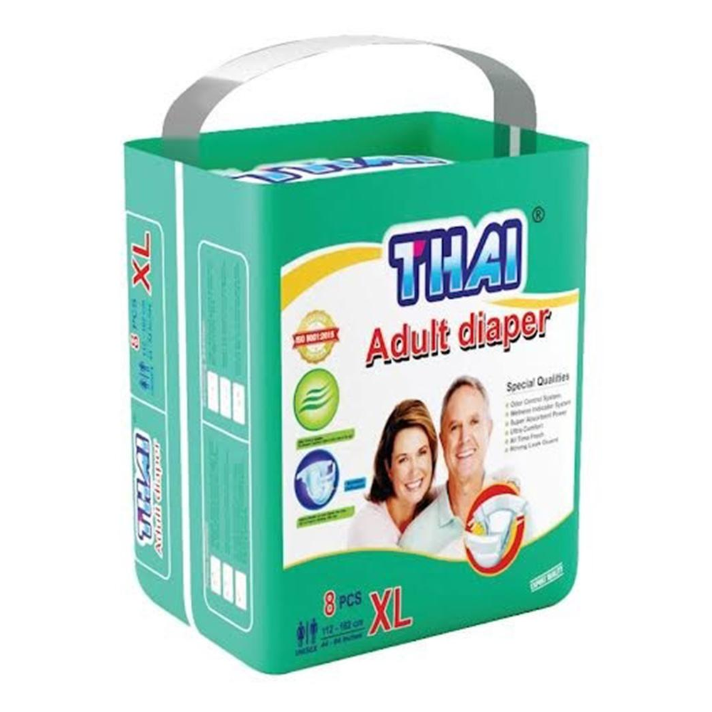 Thai Adult Belt Diapers - XL - 8 Pcs