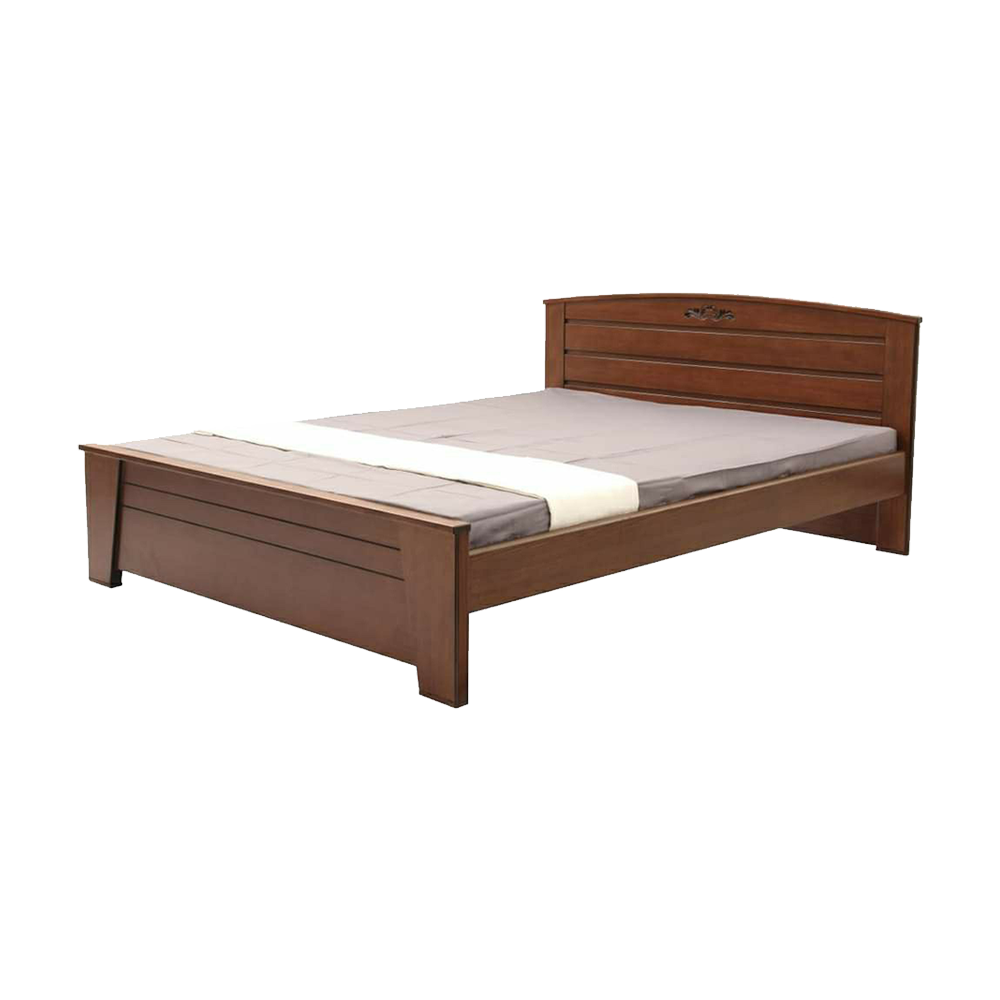 Malaysian Processed Wood Semi Double Size Bed - 4'*7' Feet