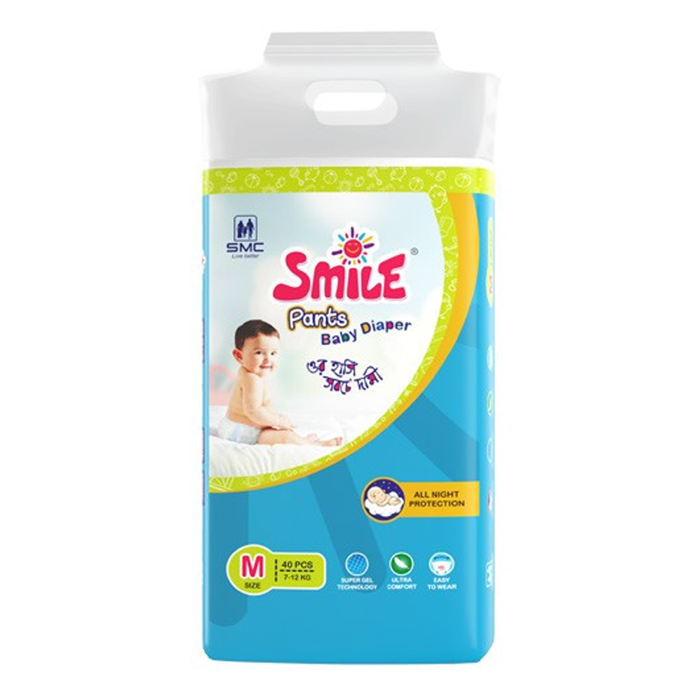 SMC Smile Baby Diaper Pants - M - 7-12kg - 40 pcs