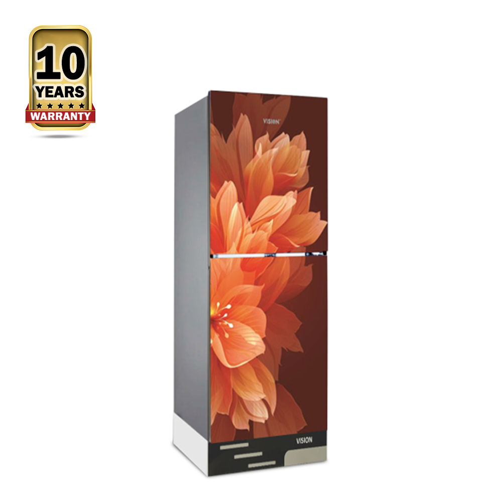 Vision GD RE-222 Refrigerator - 222 Liters - Lily Orange