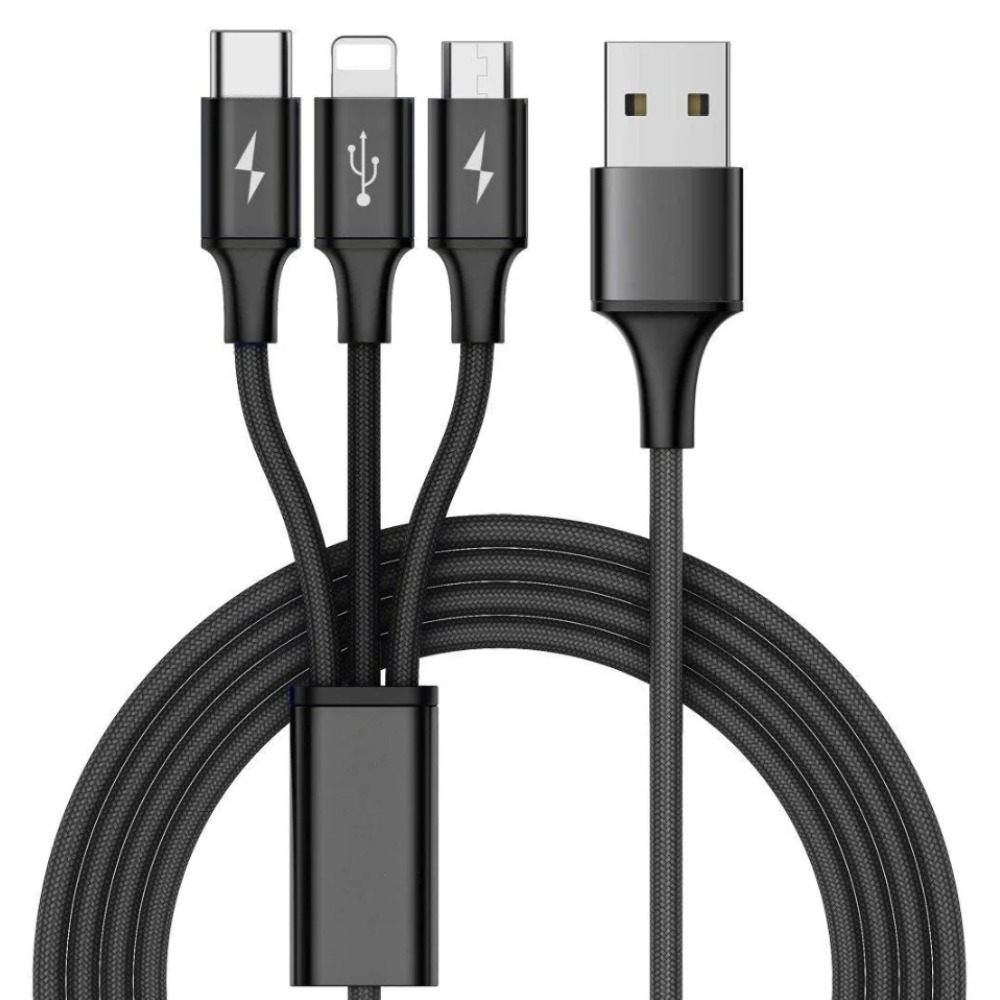 Universal Cable (USB-C, Lightning, Micro-USB)