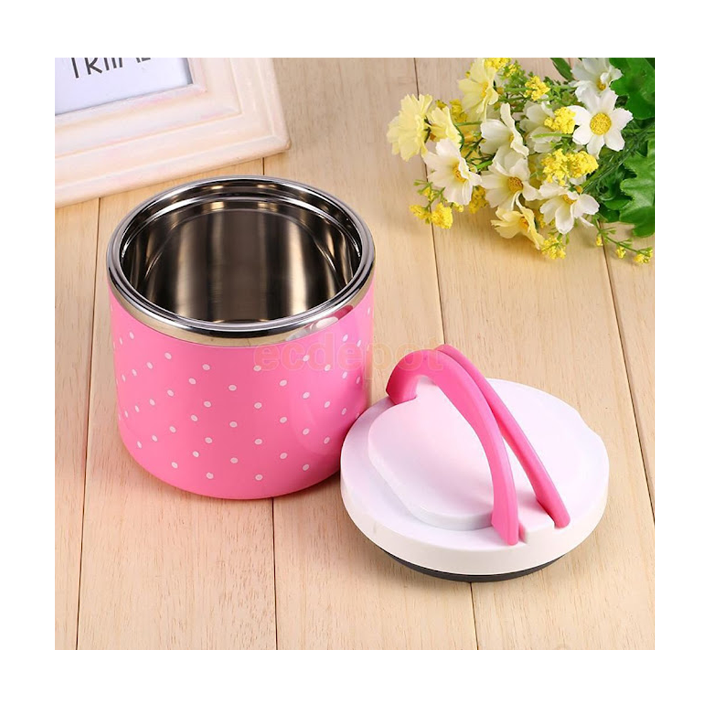Stainless Steel Single Layer Insulated Lunch Box - 630ml