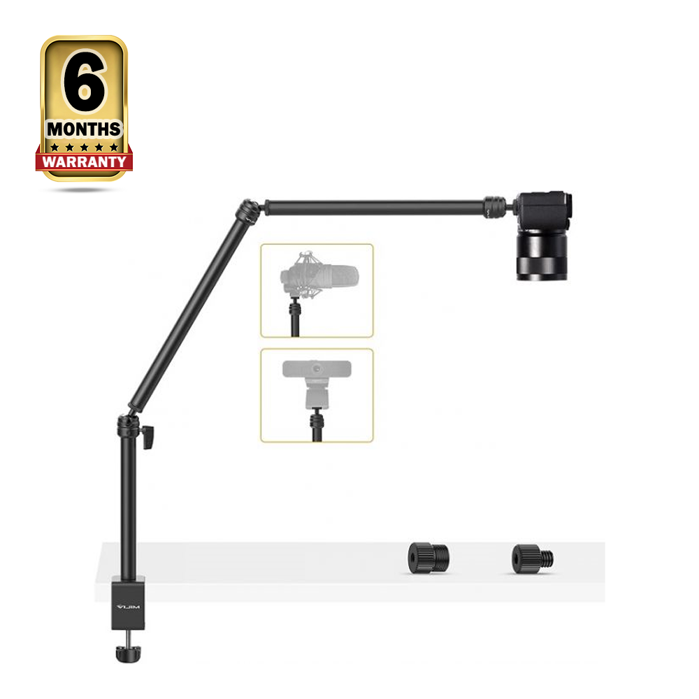 Ulanzi Vijim LS08 Flexible Overhead Camera Mount Desk Stand Black